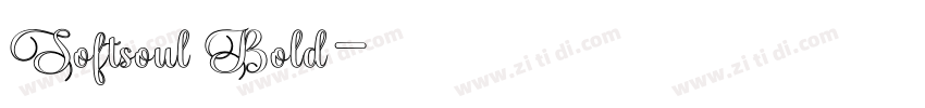 Softsoul Bold字体转换
